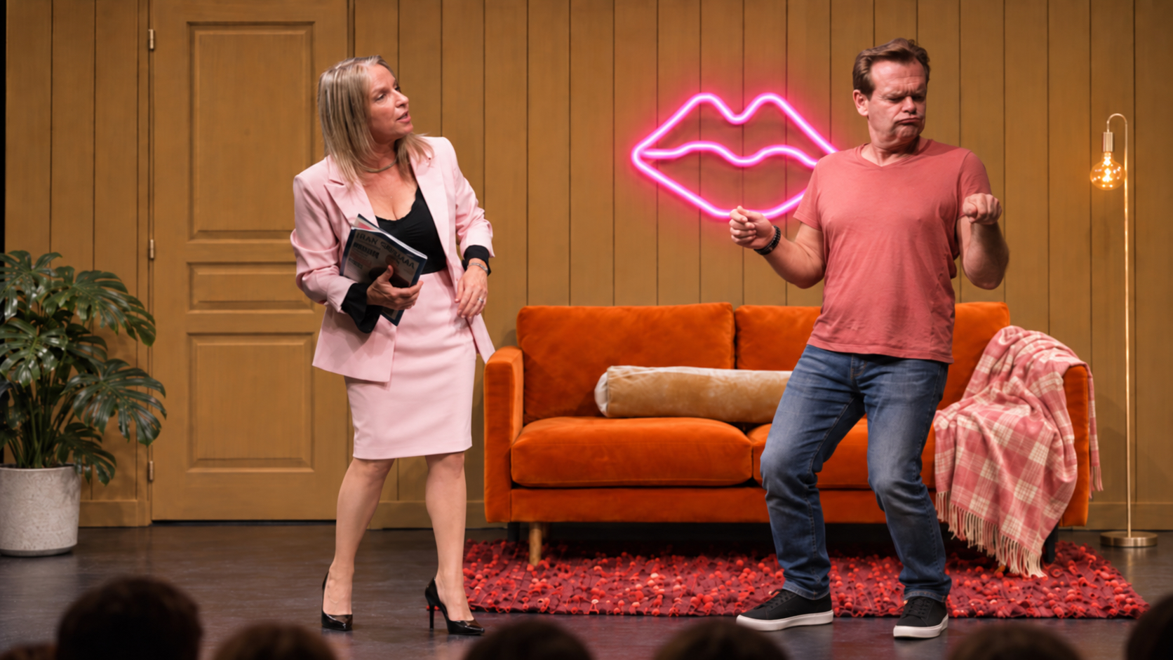 Marie et Nicolas face à face dans La trêve des sexes
